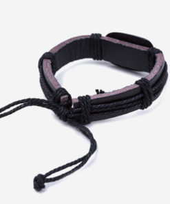 Anchor Bead Leather Bracelets & Bangles for Men's